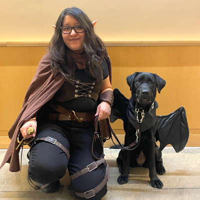 Erin and Lanza in costume